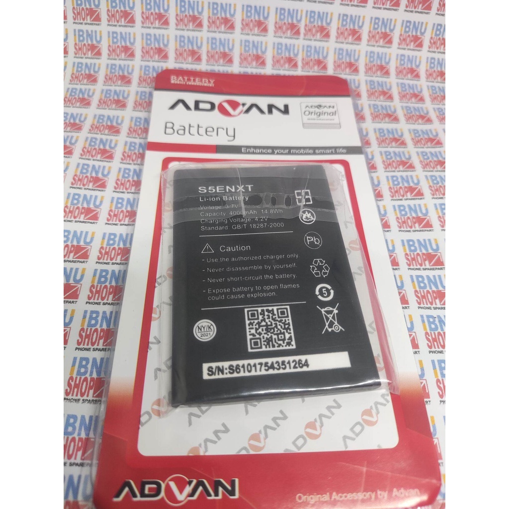 Baterai Advan S5E NXT Original battery batre