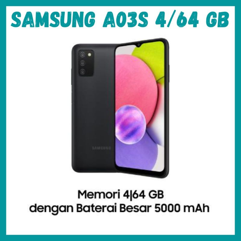 Samsung Galaxy A03s 4/64 GB Battery 5000mah Camera 13mp Garansi Resmi Samsung-1