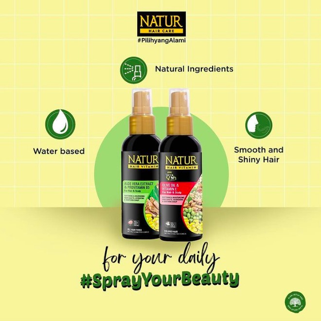 Natur Hair Vitamin 80ml | Olive Oil Aloe Vera Ginseng