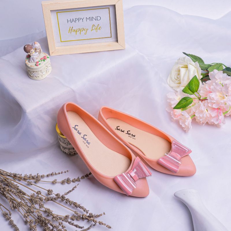 sepatu wanita sarasara flat shoes jelly jelita/sepatu jelly sara sara jelita