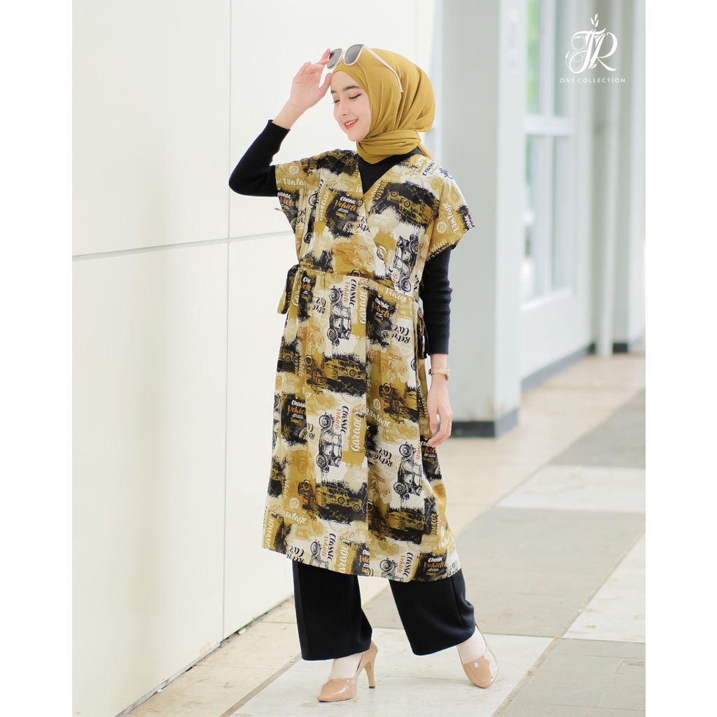 MIDI DRESS RAYON CLASSIC DAN EUROPE motif paris katun PREMIUM homedress nyaman adem GAMIS MIDI DASTER