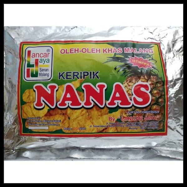 

Keripik buah Nanas Lancar Jaya khas Malang