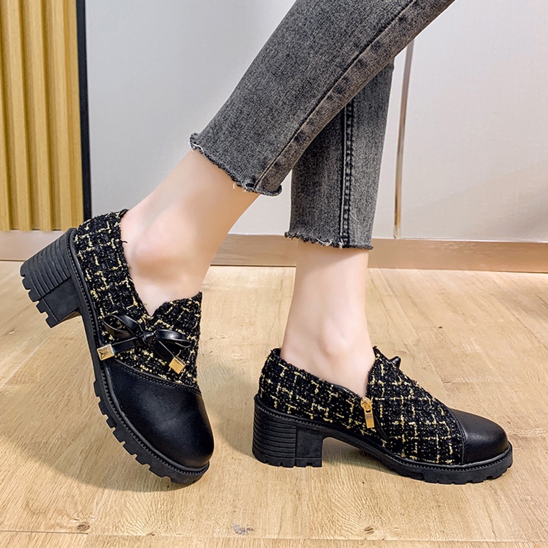 Miss Heels Sepatu Docmart / Sepatu Loafers Wanita / Sepatu Wanita Mary Janes Import Premium Quality M040-8