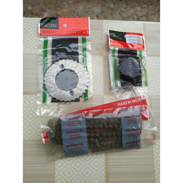 Rante Kamprat 102L set gigi timing/gigi sentrik series atas bawah pnp cb,gl,MP, Tiger