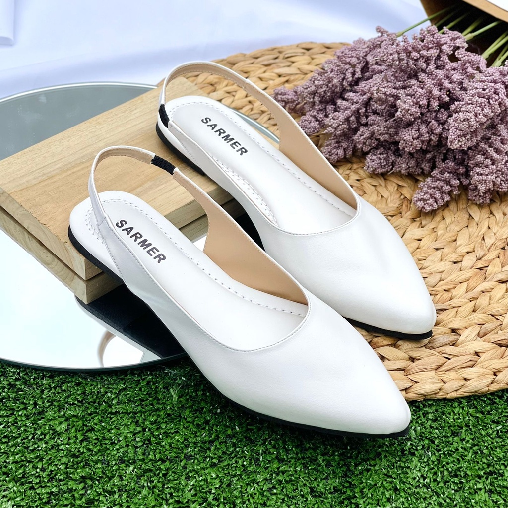 SARMER - MEGAN MULES WHITE EDITION