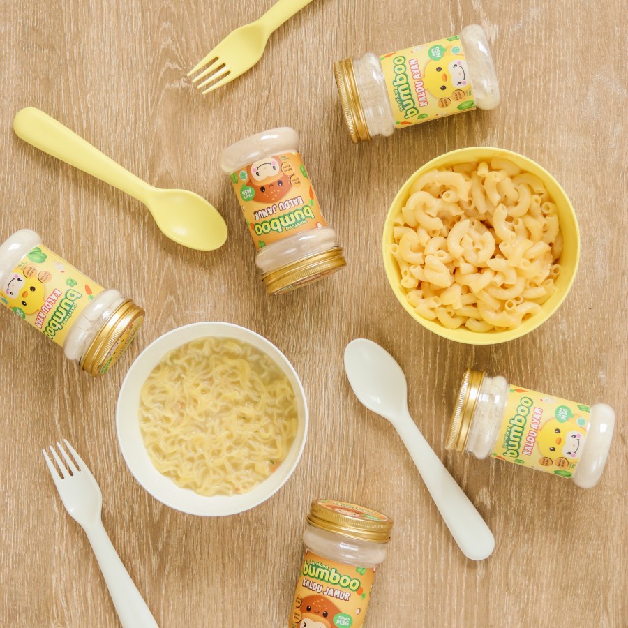 Bumboo Kaldu Asli MPASI Ayam Sapi Jamur Keju Teri Ati Ayam Bubuk Tanpa MSG &amp; Pengawet