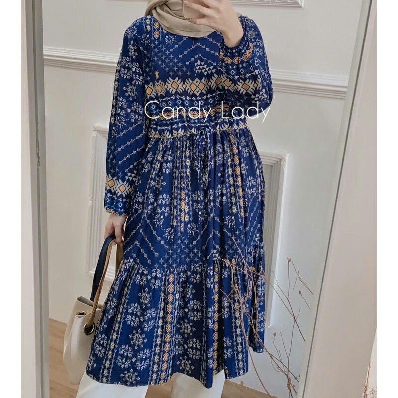 TUNIK FLOWER BAJU TUNIK TERBARU 2021 BAJU TUNIK RAYON Tunik Wanita Atasan Tunik Tunik Terbaru