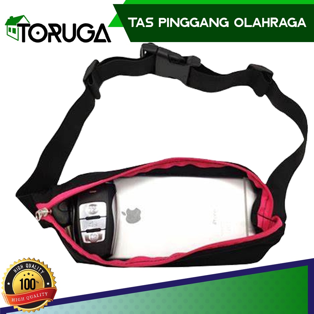 Tas Lari Sabuk Ikat Pinggang Olahraga Sepada Pocket Belt Run Sport