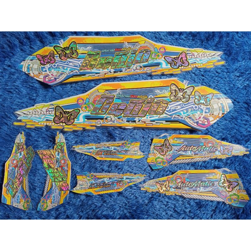 striping Genio honda transparan full hologram