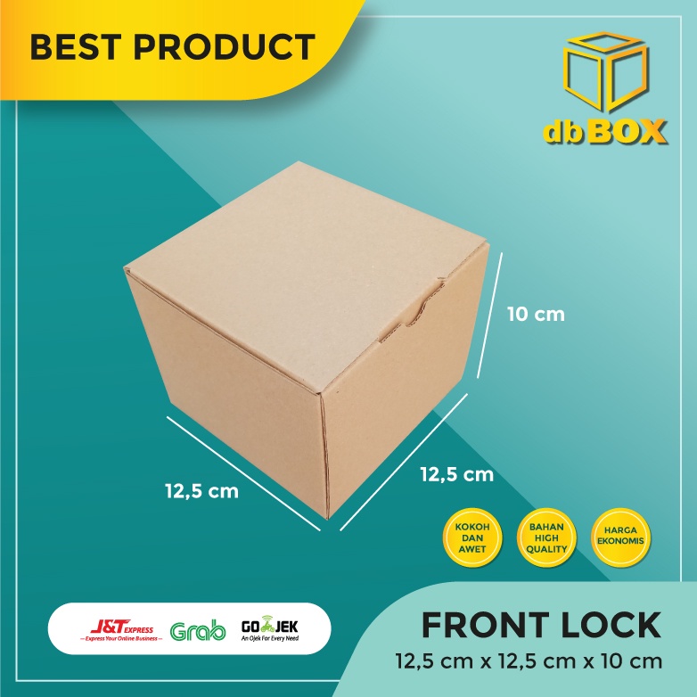 

(10pcs) Kardus 12,5x12,5x10 cm --Die Cut dan easy usage--