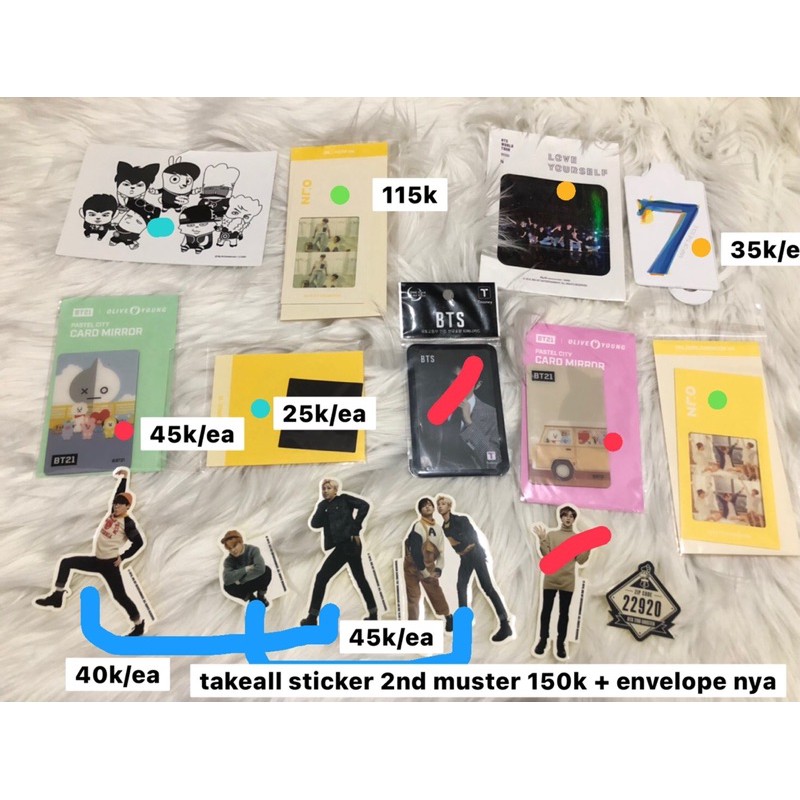 READY STOCK BT21, POSTCARD RARE BTS