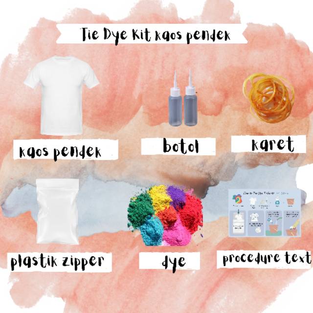 TIE DYE KIT KAOS PENDEK