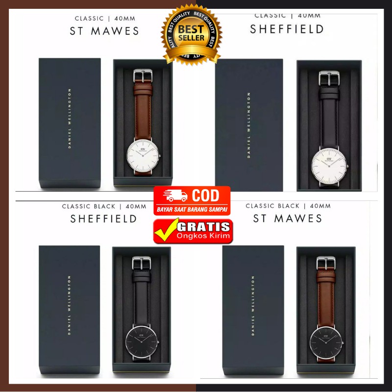 Jam Tangan Wanita Dw Classic Kulit Besar Murah Cewek Analog Terbaru Gratis Ongkir