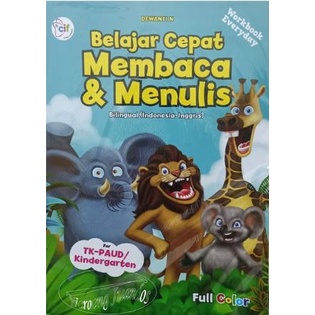 Buku Anak Belajar Cepat Membaca Dan Menulis Billingual (Ind-ingg)