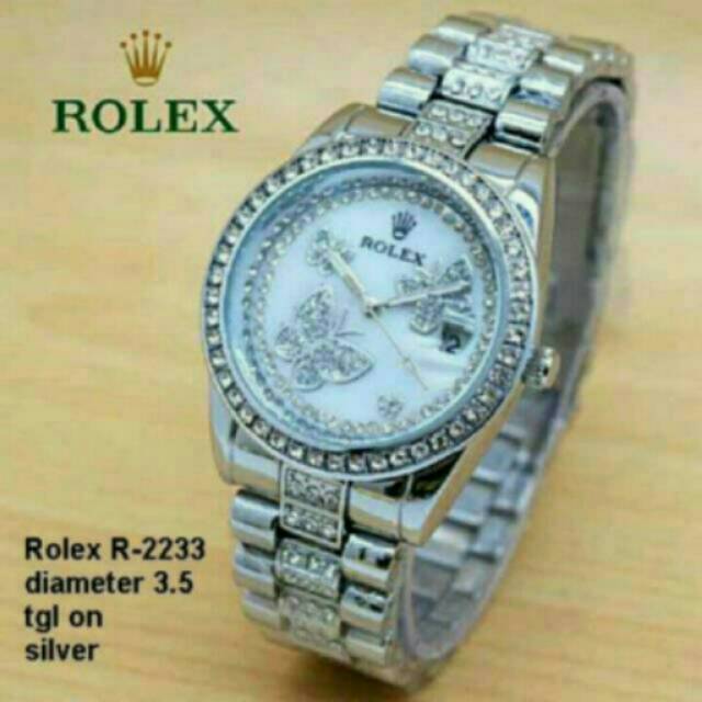 JAM TANGAN ROLEX KUPU-KUPU TGL ON WANITA