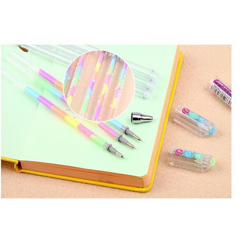 (LUCKID) 1pc Pulpen / Bolpoin / Highlighter Desain Lucu 6 Warna