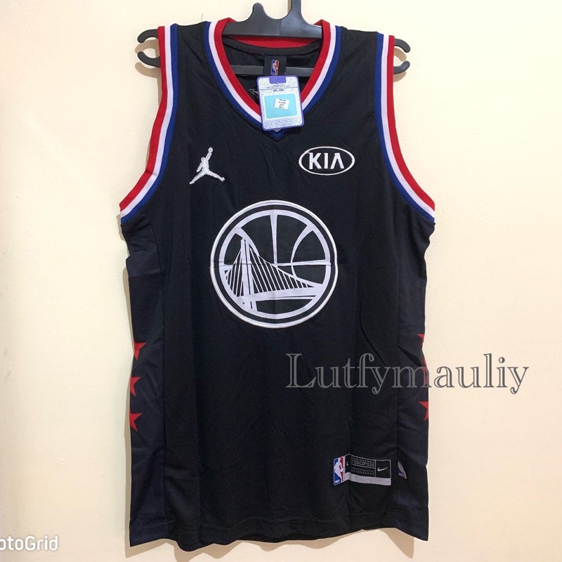 Jersey Basket All Star Curry Jersey Nba Warriors Stephen Curry Grade Original