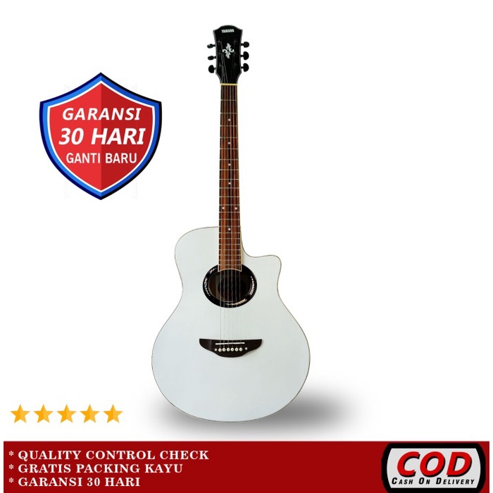 PROMO Gitar Akustik Elektrik Yamaha APX 500ii Custom (EQ LC Preaner) - Putih Akustik, Hanya Gitar