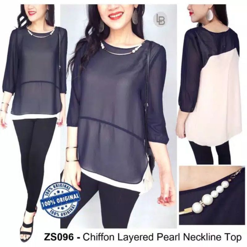 Blouse Kalung Emas Brand Zishen Ori dan New