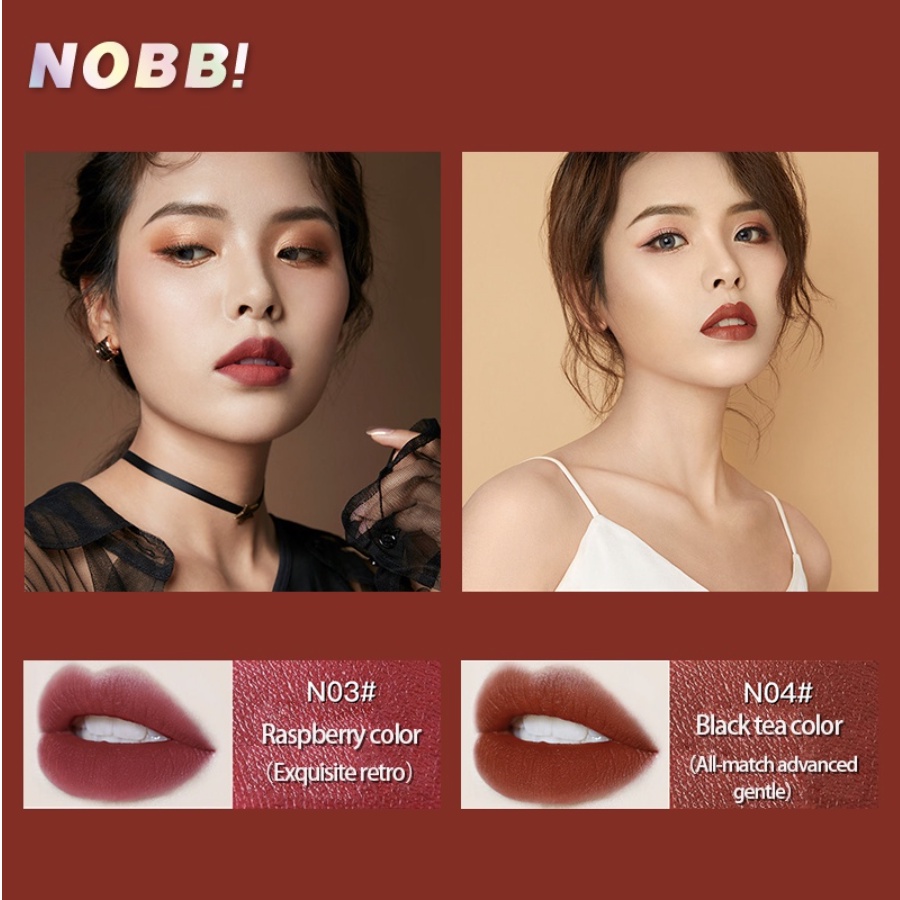 NOBB Air Matte Velvet Lip Cream Lipstik Lipstick Long Lasting Waterproof Lip Gloss NO001