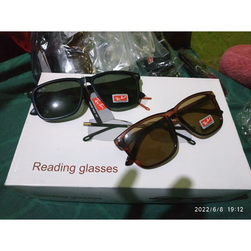 kacamata pria wanita unisex lensa coklat