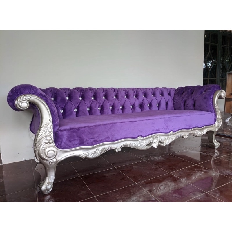 Kursi Sofa Mewah Ungu