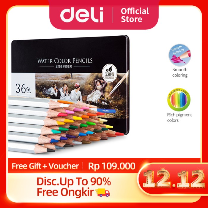 

(TERLARIS) DELI - 6522- 36pcs Water Coloring