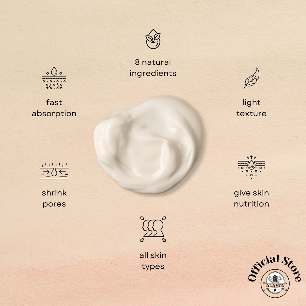 Stretch Marks Cream | Alamon | Efektif dengan 10 Bahan Skincare | Almond Oil - Centella - Shea Butter etc