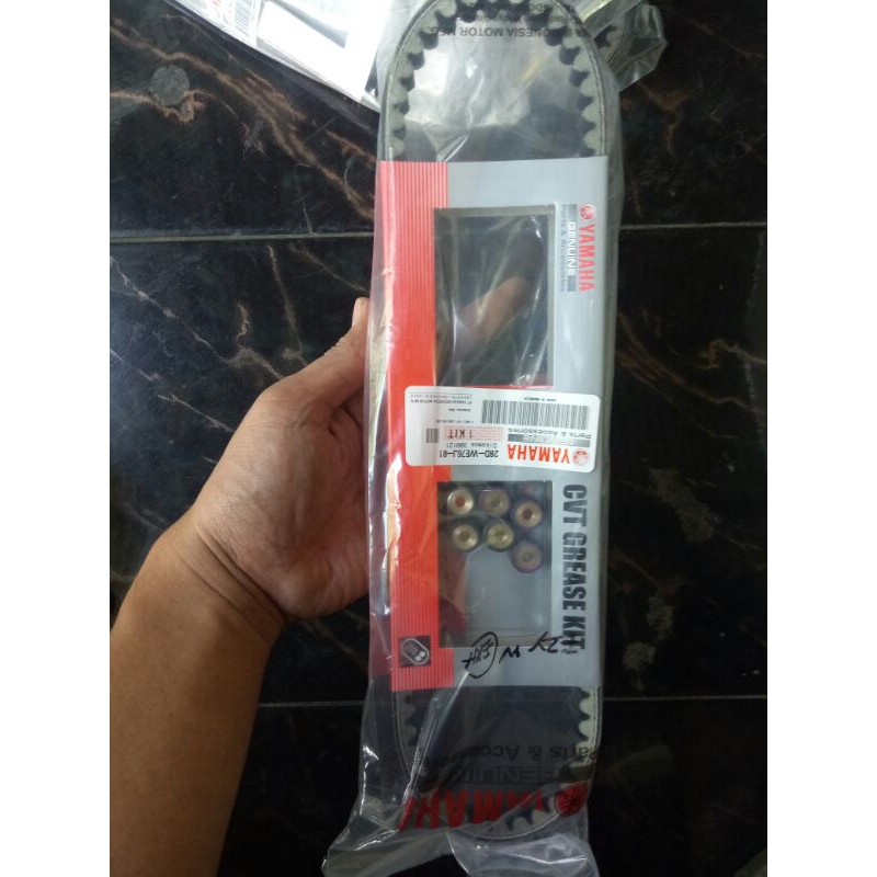 fan belt / Van belt / v belt + roller Yamaha Mio sporty original