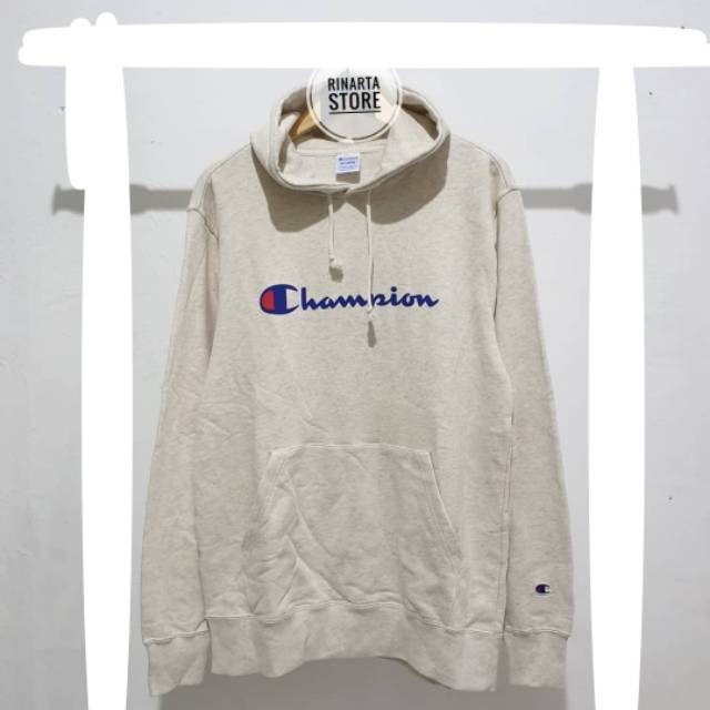 champion oatmeal hoodie