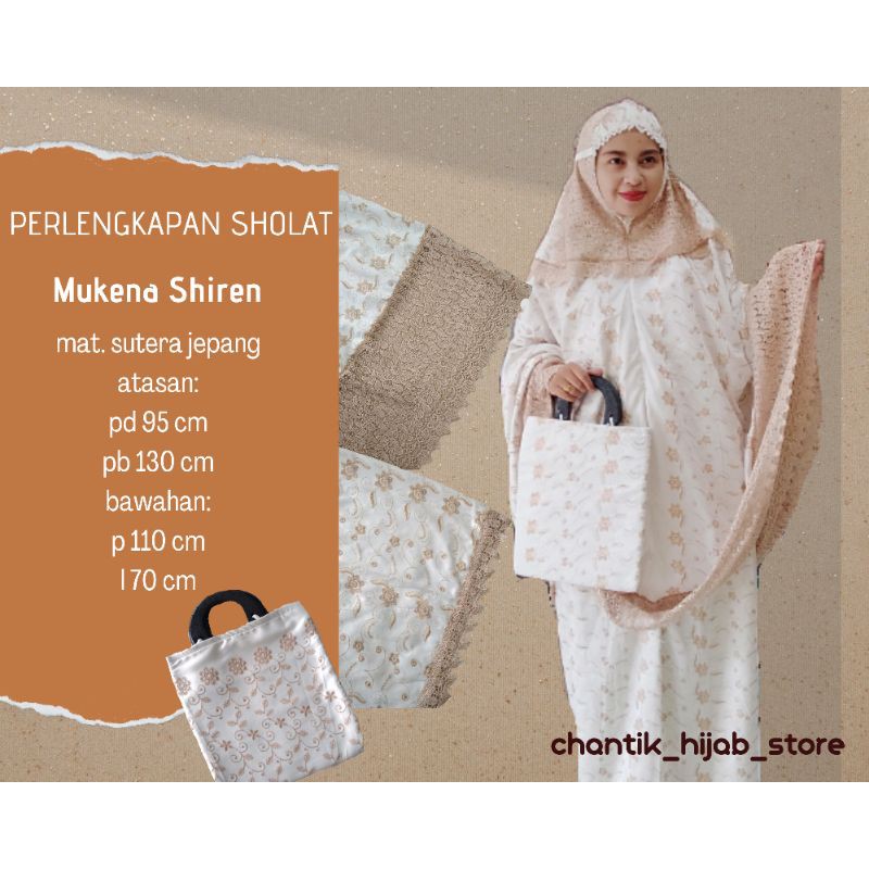 Mukena sutera jepang/mukena sutera jepang potongan