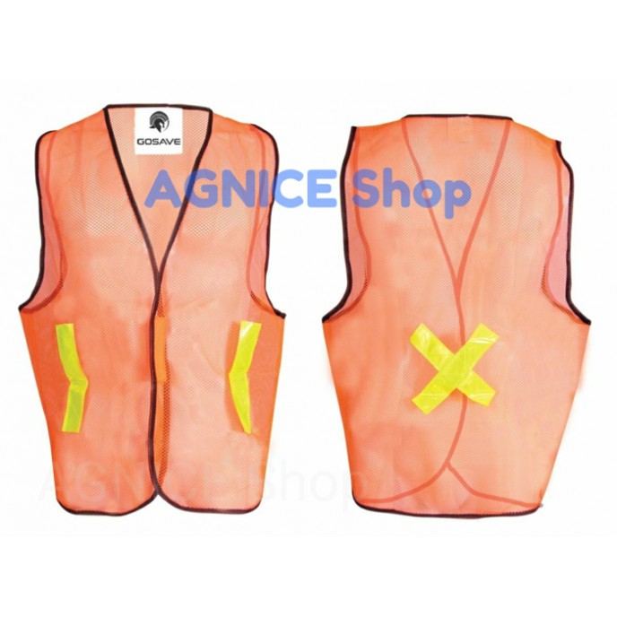 HOT - ROMPI JARING ORANGE ROMPI JALA PROYEK SAFETY VEST SCOTLITE POLYESTER VEST PRIA