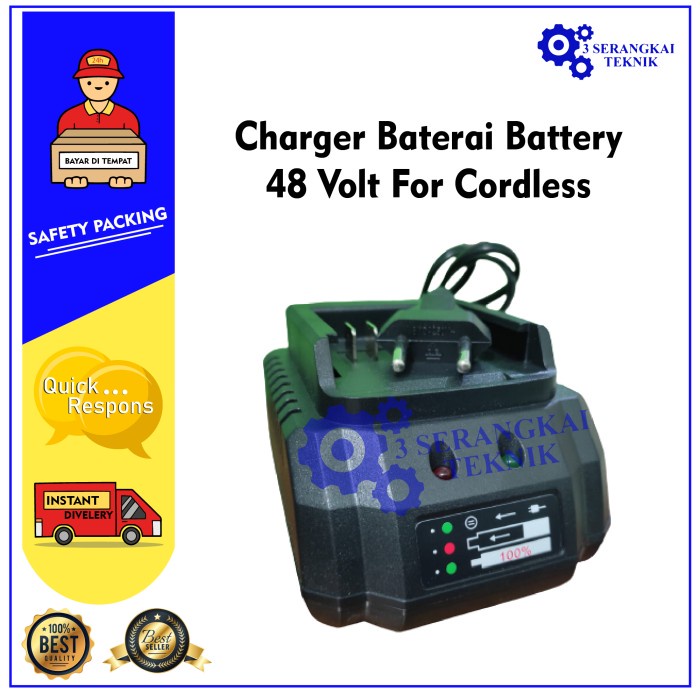 Charger Baterai Battery 21V / 48V For Cordless JLD Mailtank Tipe LXT