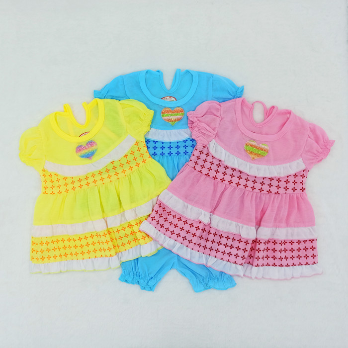 Setelan Dress Bayi New Born 0-6bulan, Baju Bayi Perempuan fashion anak cewek atasan bayi 2020