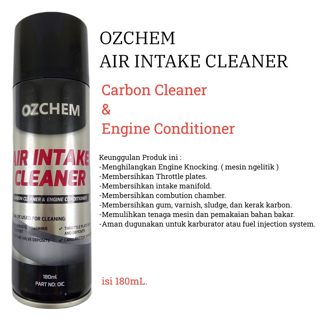 Engine Cleaner Conditioner OZCHEM ex Nulon Foaming Air Intake Foam 180mL - Obat Tune Up Mobil Bensin
