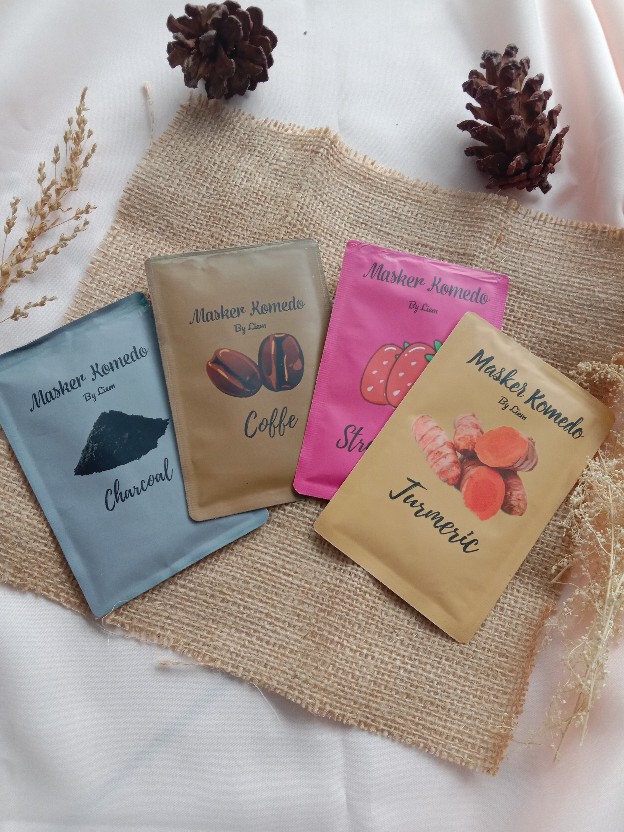 Cetak Kemasan Sachet Masker / Bungkus Makanan Desain Custom