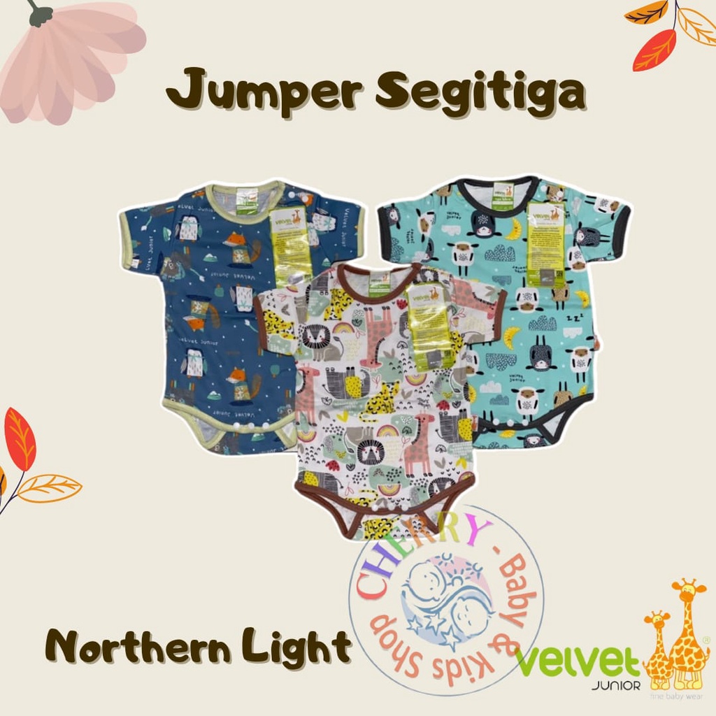 Jumper SEGITIGA Pendek Velvet / ARUCHI Newborn Bahan Halus