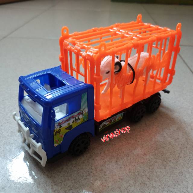 Mainan Anak Mobil Truk  Truck  Bawa Animal Binatang Hewan  