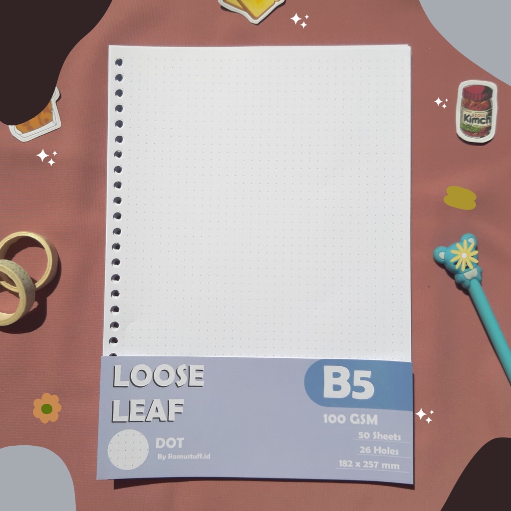 

B5 LOOSE LEAF 100 GSM DOT