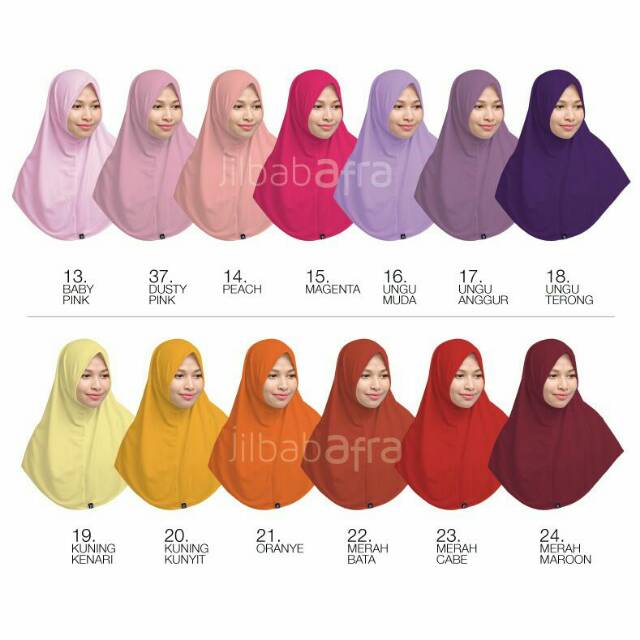 Jilbab afra Syifa Peach