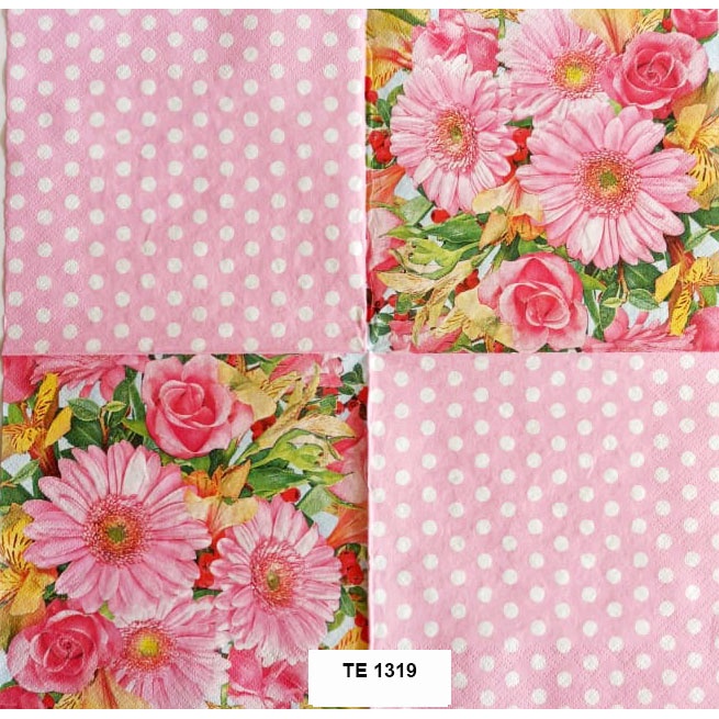 Tisu Napkin Kerajinan Decoupage Eropa 33X33 CM TE 1319 TTS