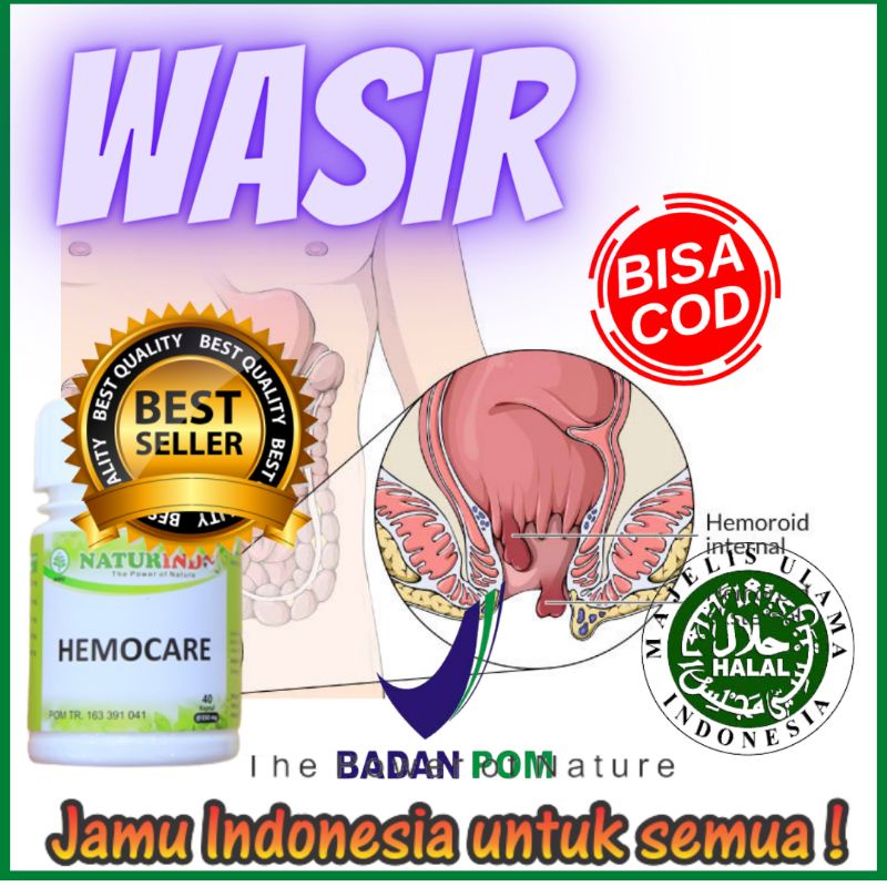 Hemocare obat spesial wasir herbal tradisional  bpom halal ambeien wasir hemocare