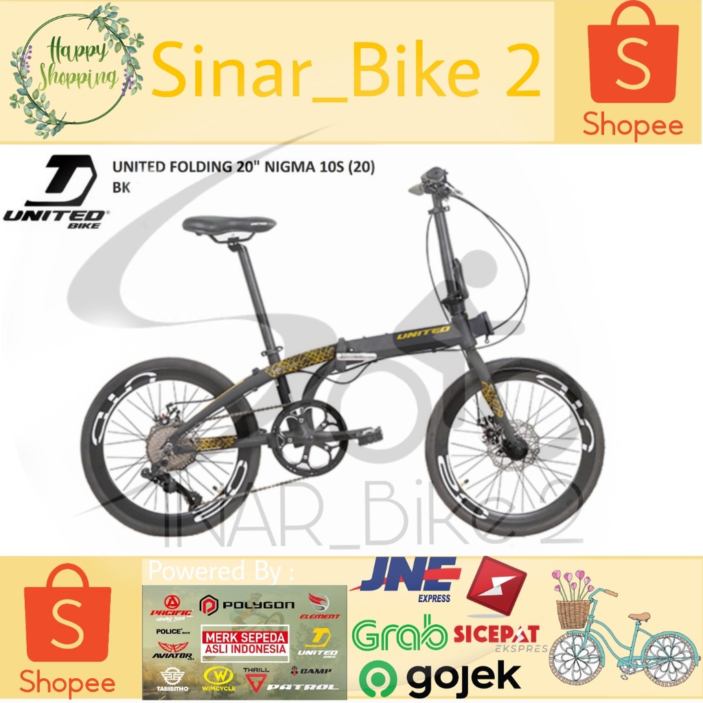 Sepeda Lipat 20Inch United Nigma 10S (Ekspedisi)