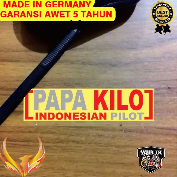 

TERMURAH STICKER CUTTING PAPA KILO INDONESIAN PILOT 15 cm x 4 cm Phoenix Star