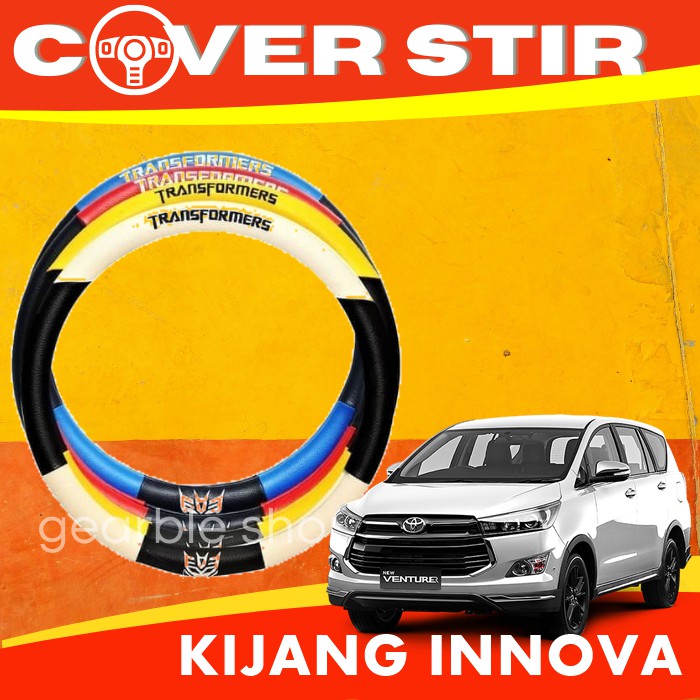 ORIGINAL COVER STIR SARUNG SETIR MOBIL KIJANG INNOVA REBORN KULIT SINTETIS STEERING WHEEL
