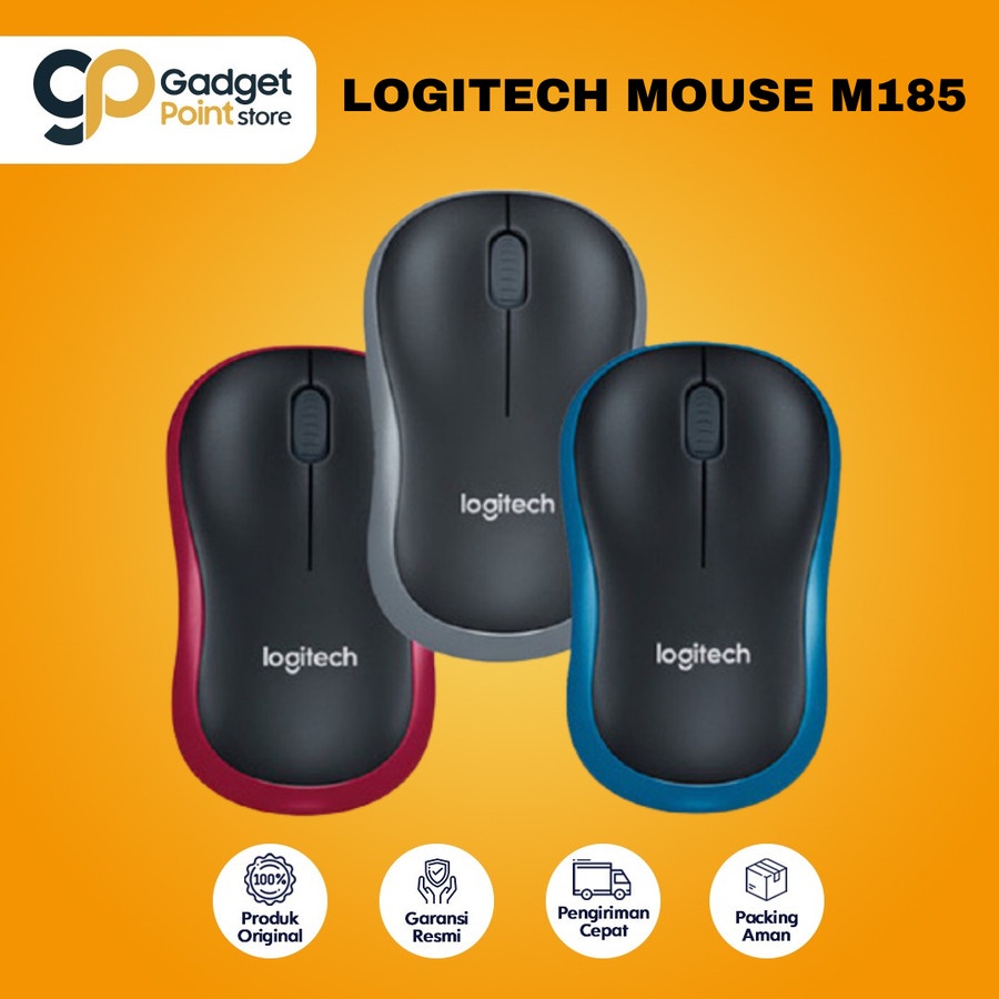 Mouse Wireless | Logitech M185 Wireless Mouse - Garansi Resmi 3 Tahun