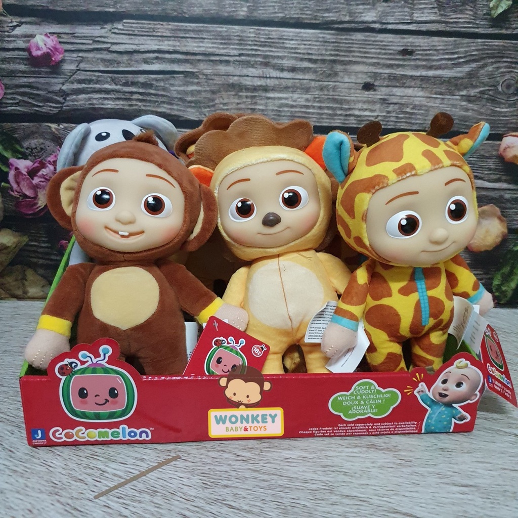 CoComelon Little Plush JJ Lion Monkey Giraffe &amp; Koala Plush Original / Cocomelon Basic Plush Original / Mainan Boneka Anak JJ Cocomelon Original