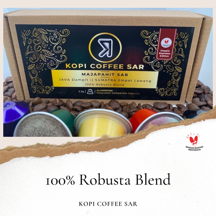 

r0eree Nespresso® Compatible Coffee Capsule - Majapahit Sar Kopi Kapsul Kcs Ds20X11