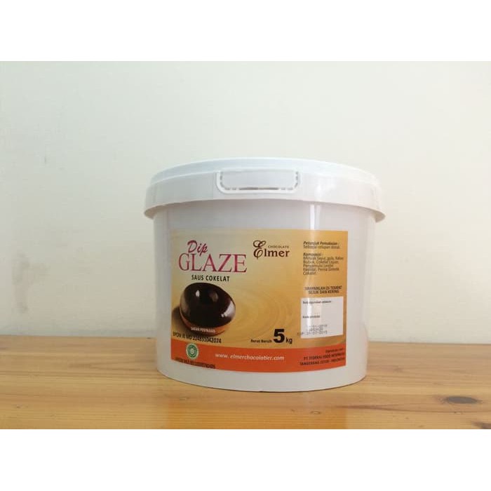 

Elmer Dip Glaze Dark 5Kg | saus cokelat dark chocolate