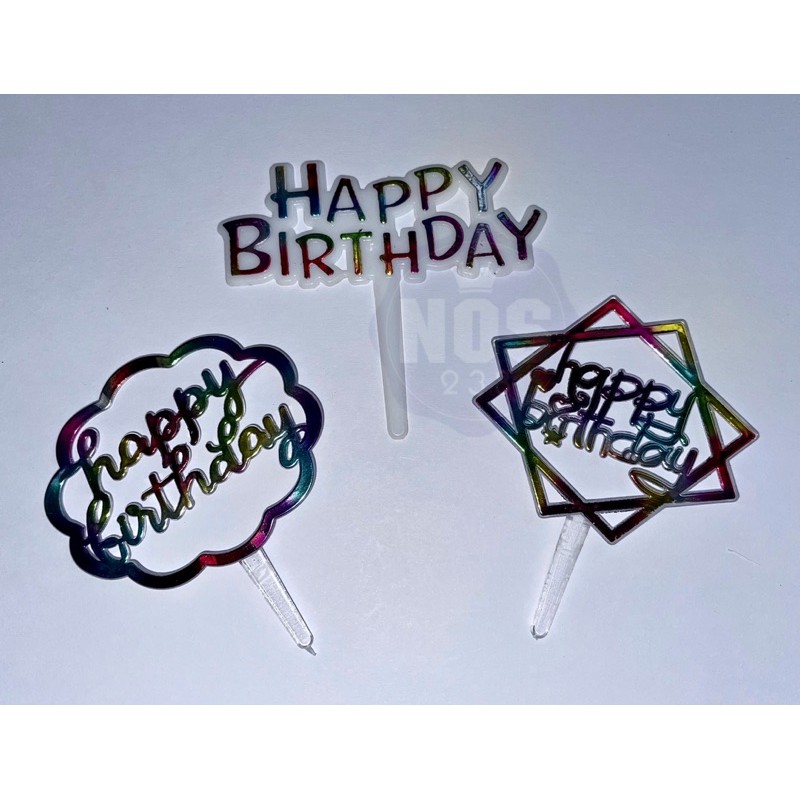 Cake Topper MINI Happy Birthday